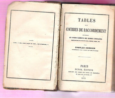 Tables De Courbes De Raccordement Pour Le Tracé Des Routes, Chemins, Canaux  Charles Combier édition Originale 1875 - 1801-1900