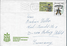 ISLAND ICELAND  - NICE 1979   COVER TO GERMANY    - 1634 - Storia Postale