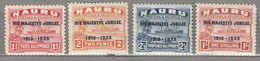 Nauru 1935 MH(*) Overprinted Mi 29-32 26818 - Nauru