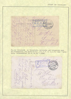 Bataillon Allemand - Page De Collection : 2 Feldpostkarte (Dksmuide / Bikschote) + Soldatenpost - Duits Leger