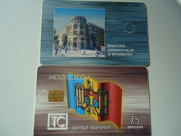 MOLDOVA  USED CARDS    LANDSCAPES  MINISTERUL - Moldavia