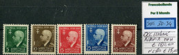 Occupazioni Italiane Albania  Set Completo Sassone 30/34 MNH - Albania