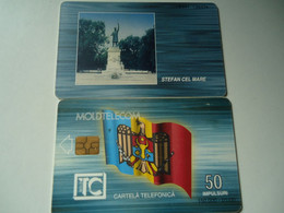 MOLDOVA  USED CARDS    LANDSCAPES - Moldavie