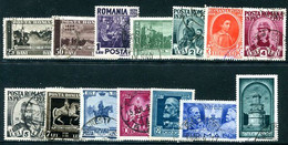 ROMANIA 1939 Centenary Of Karl I Used   Michel  569-82 - Gebruikt