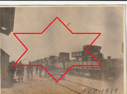 Photo Février 1919 KOBLENZ ?? (Coblenz) - Camion Sur Voie Ferrée, Gare, Train  (A225, Ww1, Wk 1) - Saint Nazaire