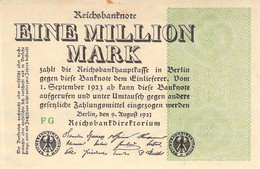 1 Mio Mark 1923 FG (Grün) AU/EF (II) - 1 Mio. Mark