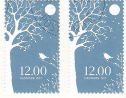 Danemark YV 1692 Par 4 O 2012 Noël - Used Stamps