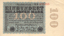 100 Mio Mark 1923 AU/EF (II) 12J-078285 - 100 Miljoen Mark