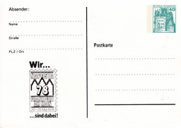 BRD, PP 100 D2/012, BuSchl. 40,  Frankfurt "Naposta", Walch - Privatpostkarten - Ungebraucht