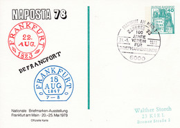 BRD, PP 100 D2/013a, BuSchl. 40,  Frankfurt "Naposta 78", - Cartoline Private - Usati