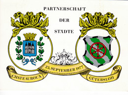 BRD, PP 100 D2/017, BuSchl. 40, Gütersloh, Städtepartnerschaft - Private Postcards - Mint