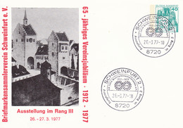 BRD, PP 100 D2/037b, BuSchl. 40,  Schweinfurt,  65 J, Verein - Postales Privados - Usados