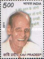 India, 2011, Michel 2627, Kavi Pradeep (poet And Songwriter), 1v, MNH - Ongebruikt