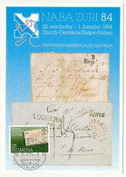 SUISSE => Carte Maximum => Naba Züri 84 - Exposition Nationale - Zürich 21/2/1984 - Maximumkaarten