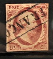 NETHERLANDS 1852 - Canceled - Sc# 2 - 10c - Gebraucht