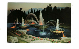 KITCHENER, Ontario, Canada, "Sundown At The Fountain", Old Chrome Postcard, Waterloo County - Kitchener