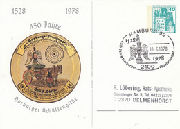 PP 100/98  1528 - 1978 400 Jahre Harburger Schützengilde, Harburger Prunkwagen, Hamburg 90 - Privé Postkaarten - Gebruikt