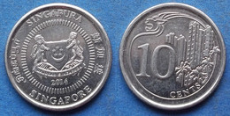 SINGAPORE - 10 Cents 2014 KM# 346 Independent Since 1965 - Edelweiss Coins - Singapour
