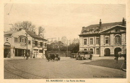 Maubeuge * Autobus Anciens * Place Et Porte De Mons * Garage Automobiles Chenard Et Walcker - Maubeuge