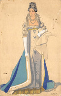 CPA HISTOIRE DU COSTUME FRANCAIS EMPIRE 1804  Illustrateur Rouillier - Rouillier