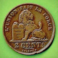 BELGIQUE / 2 CT / 1912 / LEGENDE EN FRANCAIS - 2 Cents