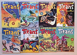 TITANS Lot De 8 Numéros Tous Différents : N°25+26+30+33+35+40+41+42 Editions LUG - Titans