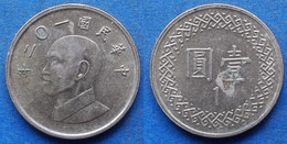 TAIWAN - 1 Yuan Yr 102 (2013) Y# 551 Republic Standard Coinage - Edelweiss Coins - Taiwán