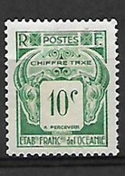 1398   établissement De L'océanie Timbre Taxe Neuf * - Postage Due