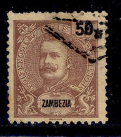 ! ! Zambezia - 1903 D. Carlos 50 R - Af. 48 - Used - Sambesi (Zambezi)