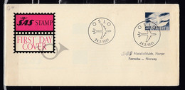 First Day Cover Van Oslo 24 2 1961 - Briefe U. Dokumente