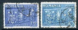 ROMANIA 1938 Balkan Entente Used  Michel 547-48 - Usati