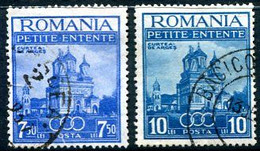 ROMANIA 1937 Little Entente Set Used.  Michel 536-37 - Oblitérés