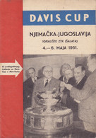 CROATIA, JUGOSLAVIJA, ZAGREB  --  TENNIS  --  DAVIS CUP -  NJEMACKA Vs JUGOSLAVIJA4. - 6. MAJA 1951 - Boeken