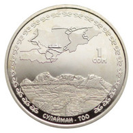 KYRGYZSTAN - KIRGUISTÁN 1 SOM SUILAMAN MOUNTAIN GREAT SILK WAY 2009 PROOF-like - Kirguistán