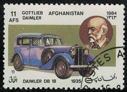 Afghanistan 1984 Oblitéré Used Transports Voiture Daimler DB 18 Et Gottlieb Daimler SU - Afghanistan