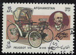 Afghanistan 1984 Oblitéré Used Transports Voiture Peugeot Vis à Vis Et Armand Peugeot SU - Afghanistan