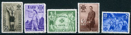 .ROMANIA 1935 Anniversary Of Accession LHM / *.  Michel 484-88 - Neufs