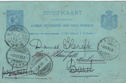 Ganzsache 1899 > Basel Forwarder Neuhausen Poste Restante (Stempel 1892) - Brieven En Documenten