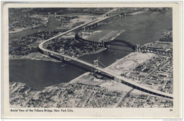 NEW YORK CITY  AERIAL VIEW OF THE TRIBORO BRIDGE  1939 SPORT ARENA STADION STADIO - Estadios E Instalaciones Deportivas