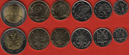 Namibia Set Of 6 Coins: 5 Cents - 10 Dollars 2010-2012 UNC - Namibia