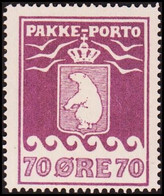 1930. PAKKE PORTO. 70 øre Violet. Thiele. Perf 11 ½. Beautiful Never Hinged Stamp. Ra... (Michel 10A) - JF411021 - Colis Postaux