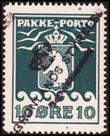 1937. PAKKE PORTO. 10 øre Blue. Schultz. Perf 10 3/4. LUXUS GRØNLANDS STYRELSE Boghol... (Michel 7B) - JF411024 - Spoorwegzegels