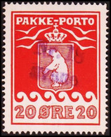 1916. PAKKE PORTO. 20 øre Red. Thiele. Perf 11 ½. Cancelled Nr. 18 Avane. Ujarasugssu... (Michel 9A) - JF411055 - Parcel Post