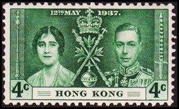 1937. HONG KONG 12 MAY 1937. 4 Cents. Hinged. (Michel 136) - JF411061 - Nuovi