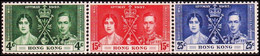 1937. HONG KONG. Coronation. Complete Set With 3 Stamps. Never Hinged. (Michel 136- 138) - JF411078 - Nuovi