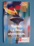 F129 Yoplait Flamme Olympique 50U GEM 12/90 N° B0C05E - Juegos Olímpicos