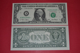 STAR NOTE USA $1 Dollar Bill 2001 - (A)  BOSTON, Crisp, UNCIRCULATED - Billetes De La Reserva Federal (1928-...)