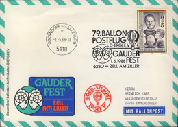 AUTRICHE / AUSTRIA / ÖSTERREICH 1988 79th Balloon Post Flight Cover - Per Palloni