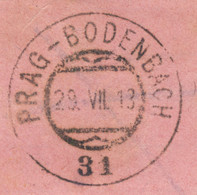 AUTRICHE / ÖSTERREICH / CZECH - 1913 PRAG-BODENBACH Nr.31 Bahnpoststempel - Oblitérés