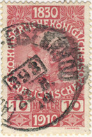 AUTRICHE / ÖSTERREICH / CZECH - TANNWALD-EISENBROD Nr.393 Bahnpoststempel Mi.166 - Oblitérés